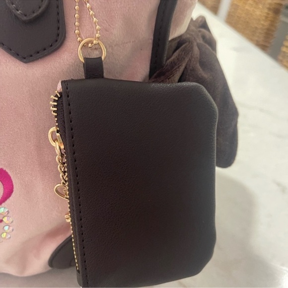 JUICY COUTURE DREAMY TOTE! Chocolate and pink!!!! New!! - Picture 3 of 8
